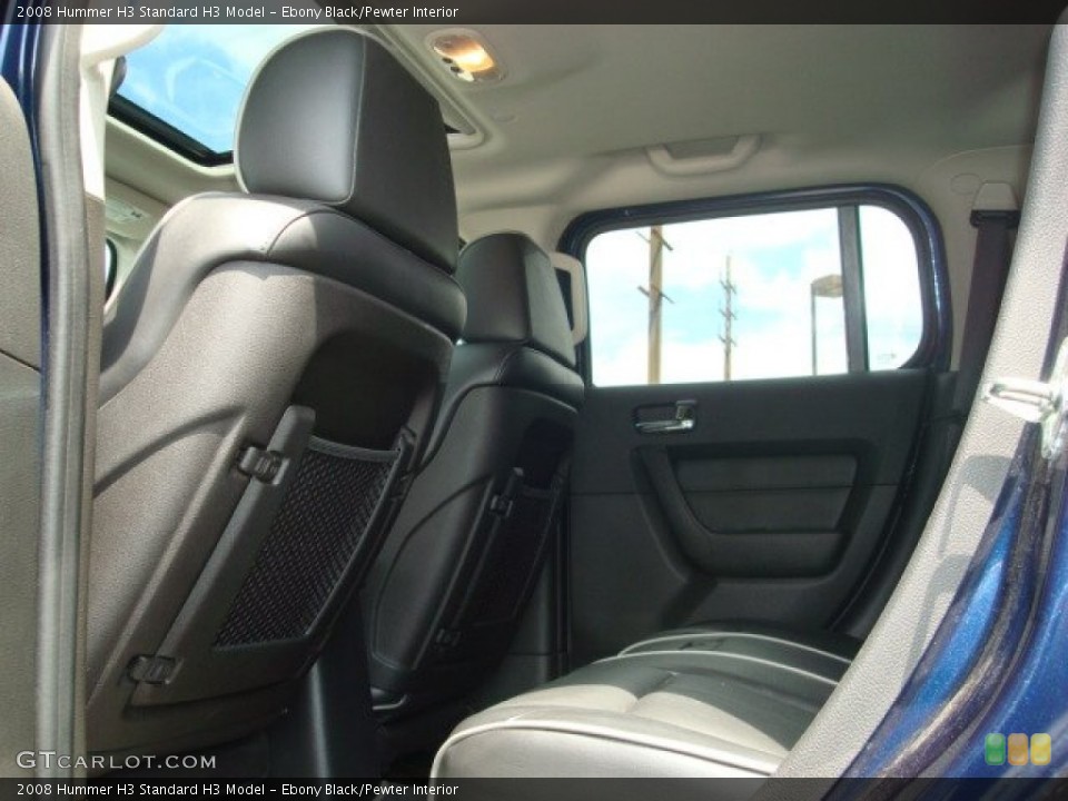 Ebony Black/Pewter Interior Photo for the 2008 Hummer H3  #53339566