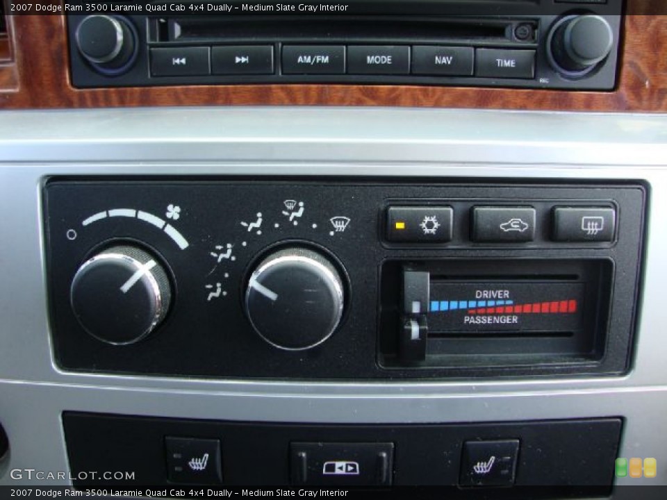 Medium Slate Gray Interior Controls for the 2007 Dodge Ram 3500 Laramie Quad Cab 4x4 Dually #53339767