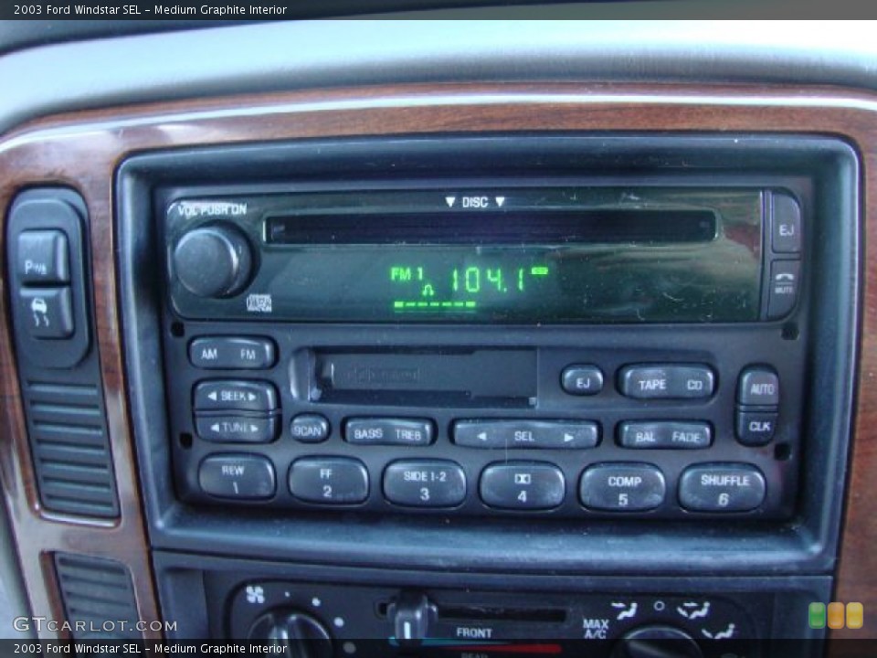 Medium Graphite Interior Audio System for the 2003 Ford Windstar SEL #53340199