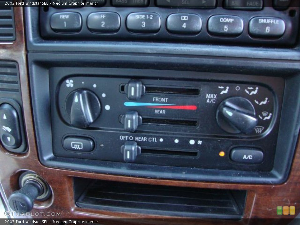 Medium Graphite Interior Controls for the 2003 Ford Windstar SEL #53340211