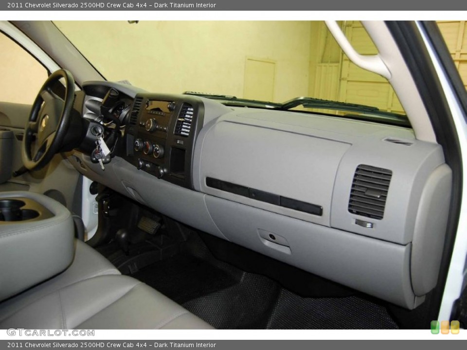 Dark Titanium Interior Dashboard for the 2011 Chevrolet Silverado 2500HD Crew Cab 4x4 #53340442
