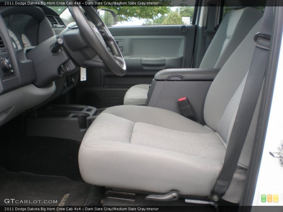 Dark Slate Gray/Medium Slate Gray Interior Photo for the 2011 Dodge Dakota Big Horn Crew Cab 4x4 #53340733