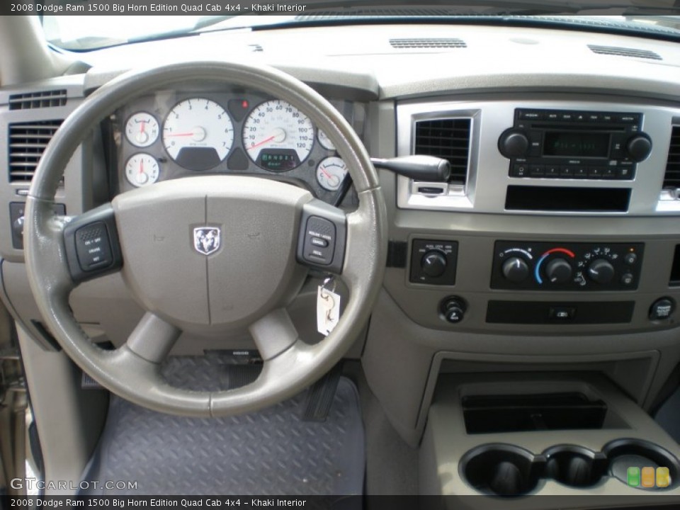Khaki Interior Dashboard for the 2008 Dodge Ram 1500 Big Horn Edition Quad Cab 4x4 #53341462