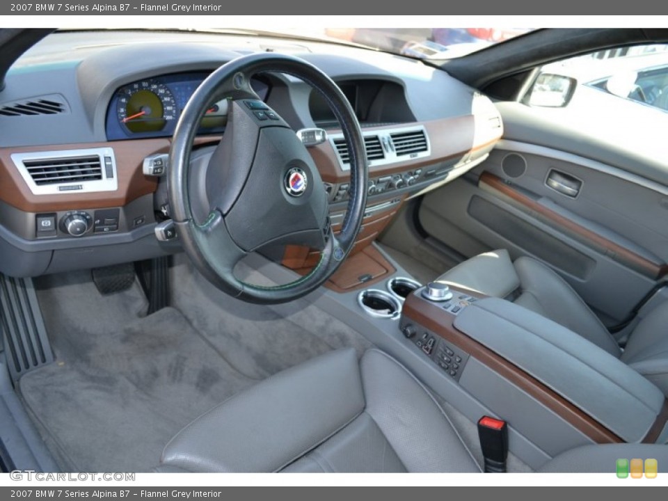 Flannel Grey Interior Prime Interior for the 2007 BMW 7 Series Alpina B7 #53345065