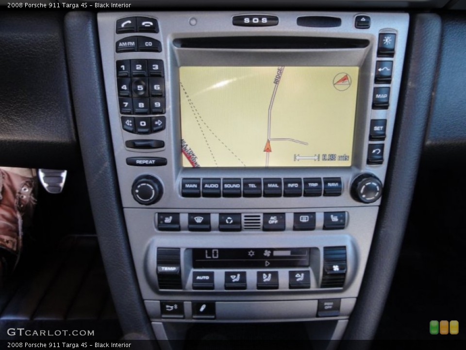 Black Interior Navigation for the 2008 Porsche 911 Targa 4S #53345611