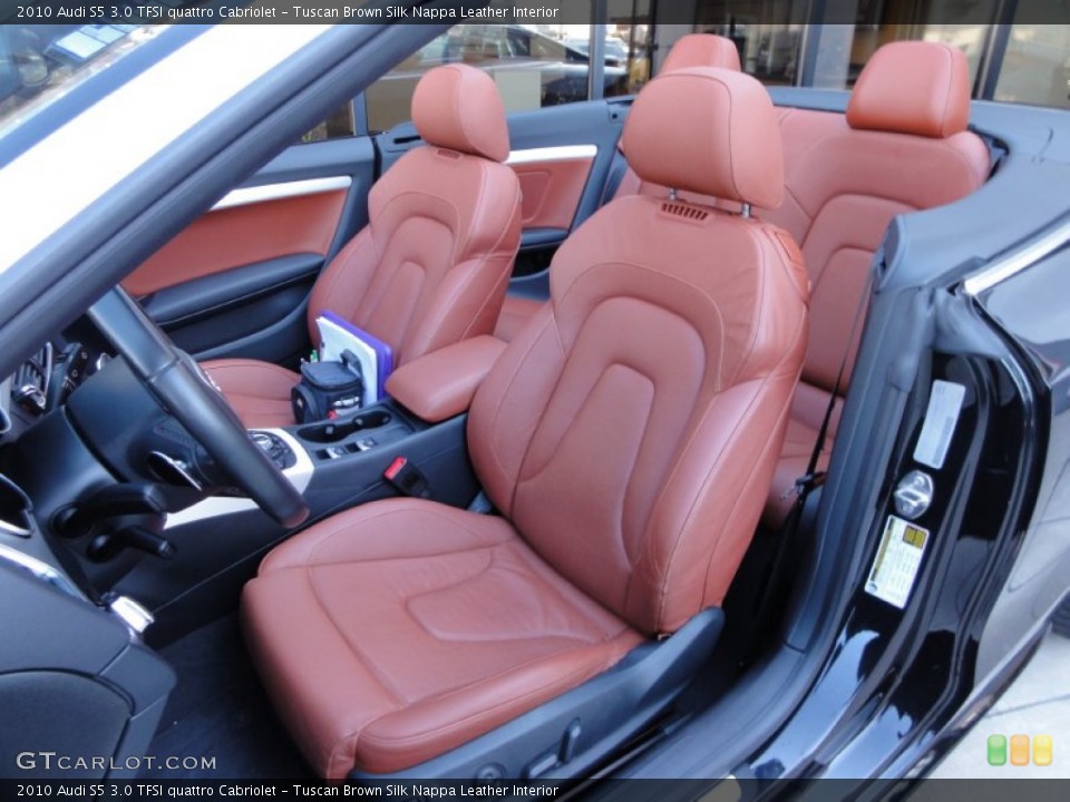 Tuscan Brown Silk Nappa Leather Interior Photo for the 2010 Audi S5 3.0 TFSI quattro Cabriolet #53345839