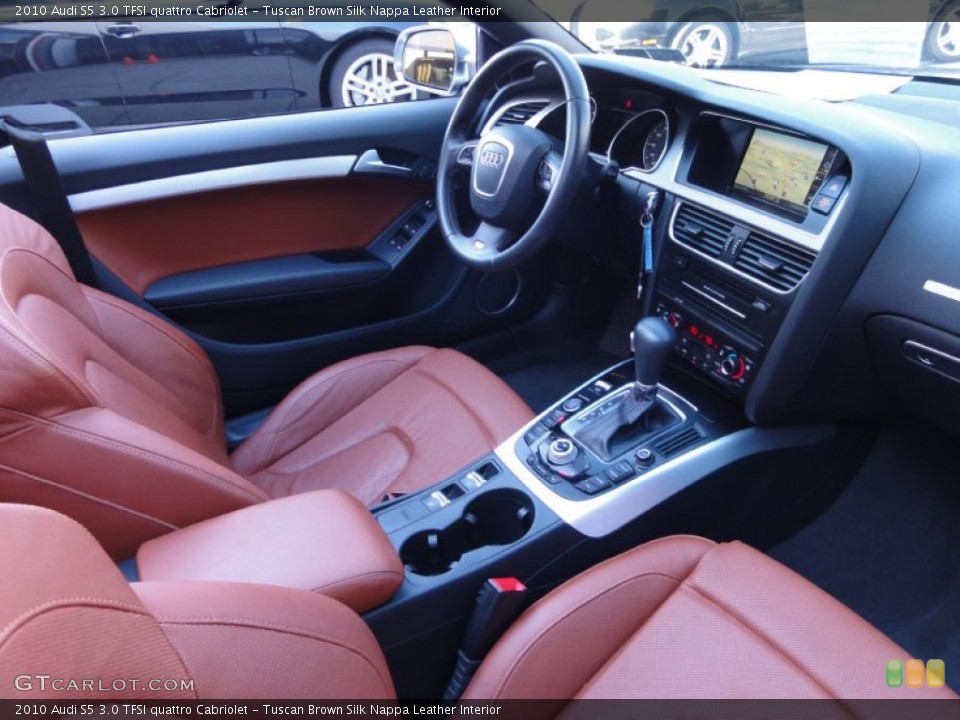 Tuscan Brown Silk Nappa Leather Interior Photo for the 2010 Audi S5 3.0 TFSI quattro Cabriolet #53345860