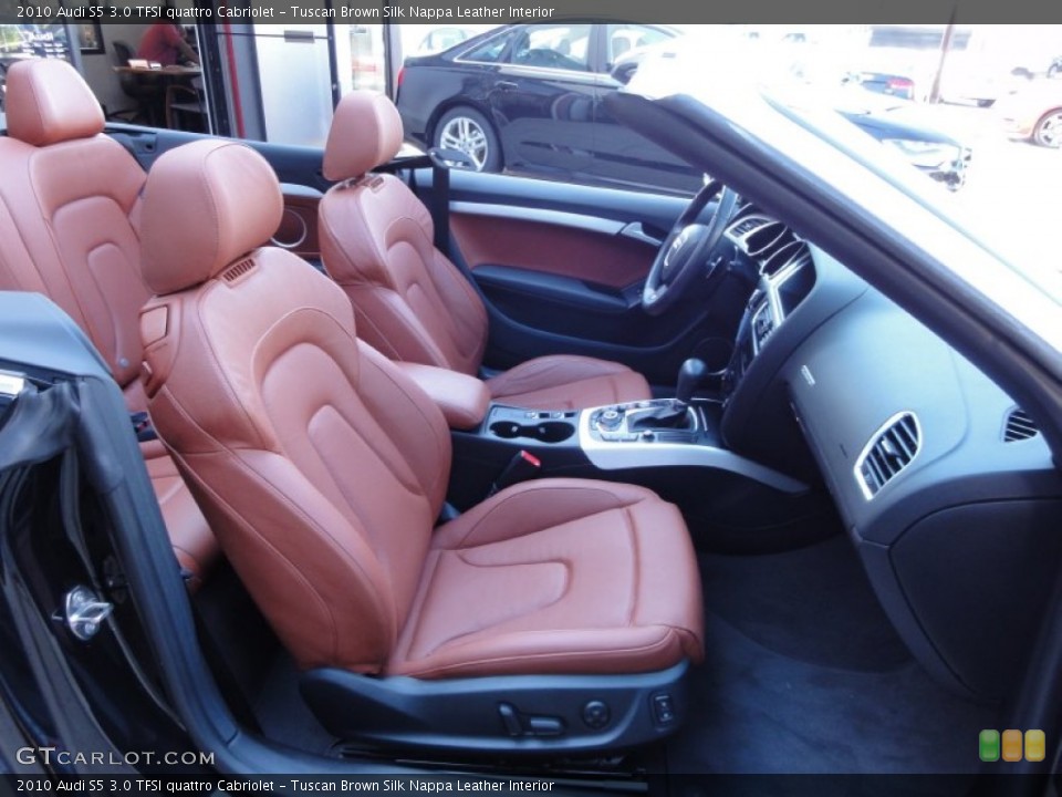 Tuscan Brown Silk Nappa Leather Interior Photo for the 2010 Audi S5 3.0 TFSI quattro Cabriolet #53345869