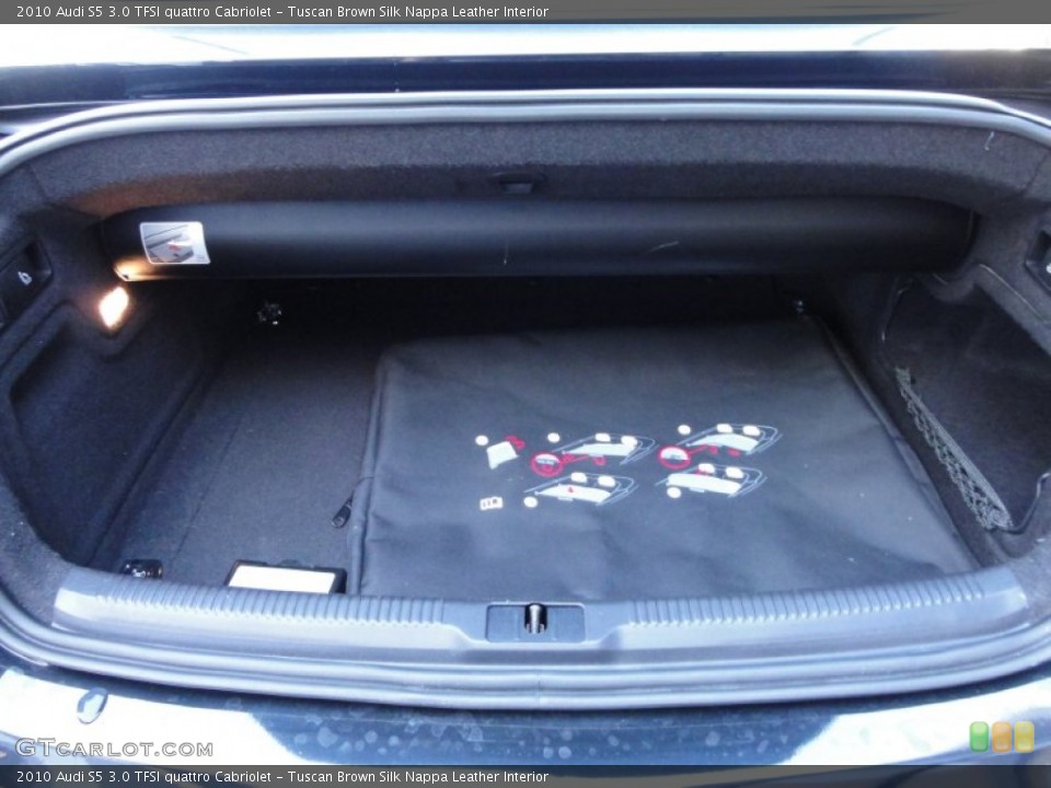 Tuscan Brown Silk Nappa Leather Interior Trunk for the 2010 Audi S5 3.0 TFSI quattro Cabriolet #53346079