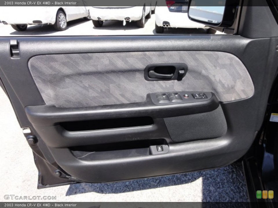 Black Interior Door Panel for the 2003 Honda CR-V EX 4WD #53346274