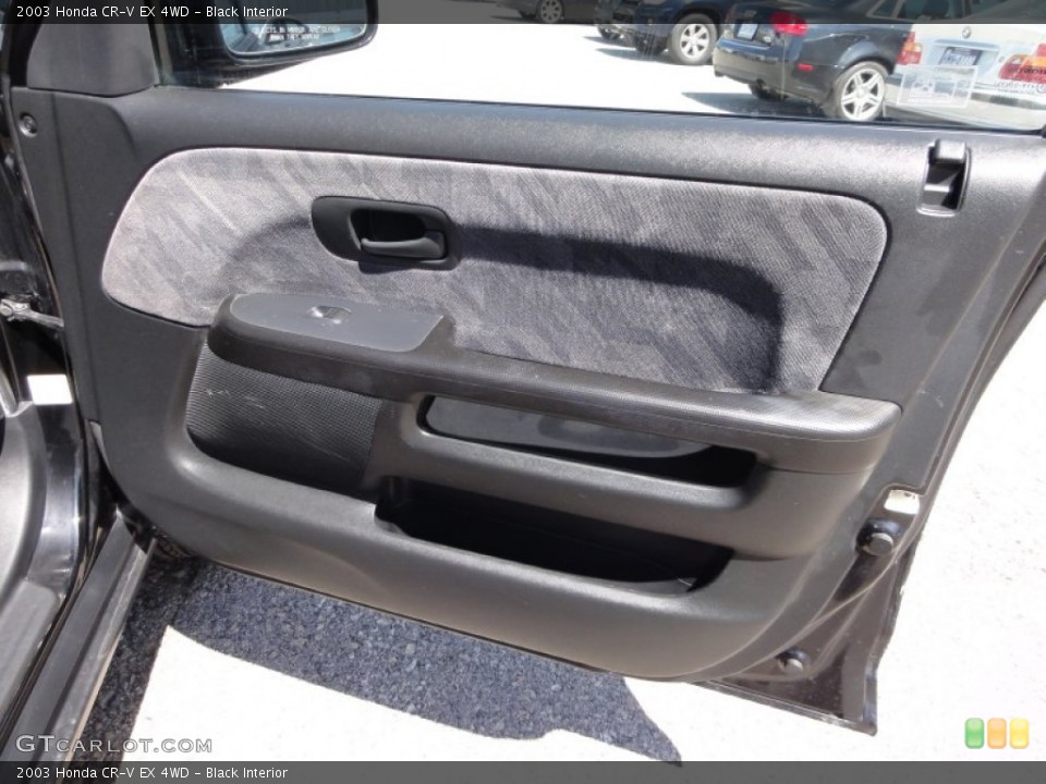 Black Interior Door Panel for the 2003 Honda CR-V EX 4WD #53346379