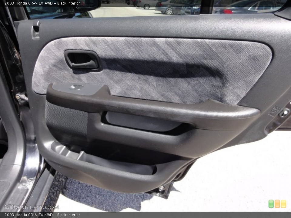 Black Interior Door Panel for the 2003 Honda CR-V EX 4WD #53346403