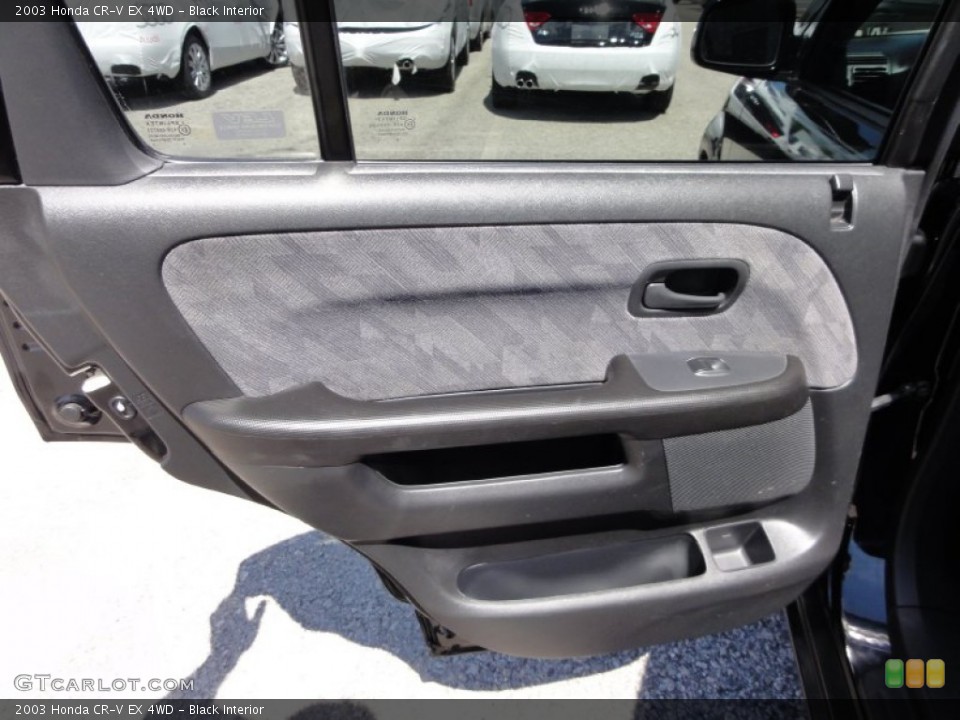 Black Interior Door Panel for the 2003 Honda CR-V EX 4WD #53346427