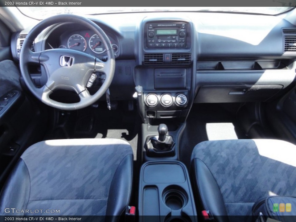 Black Interior Dashboard for the 2003 Honda CR-V EX 4WD #53346433