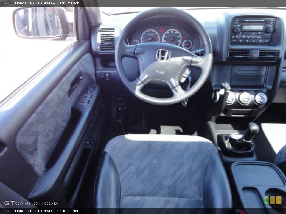 Black Interior Dashboard for the 2003 Honda CR-V EX 4WD #53346451