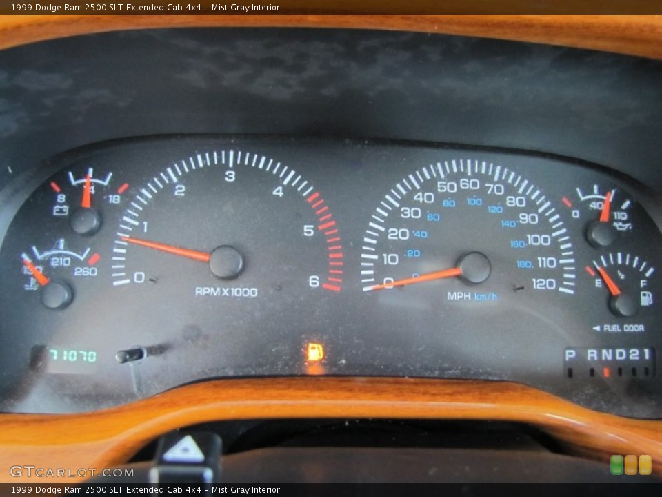 Mist Gray Interior Gauges for the 1999 Dodge Ram 2500 SLT Extended Cab 4x4 #53346841