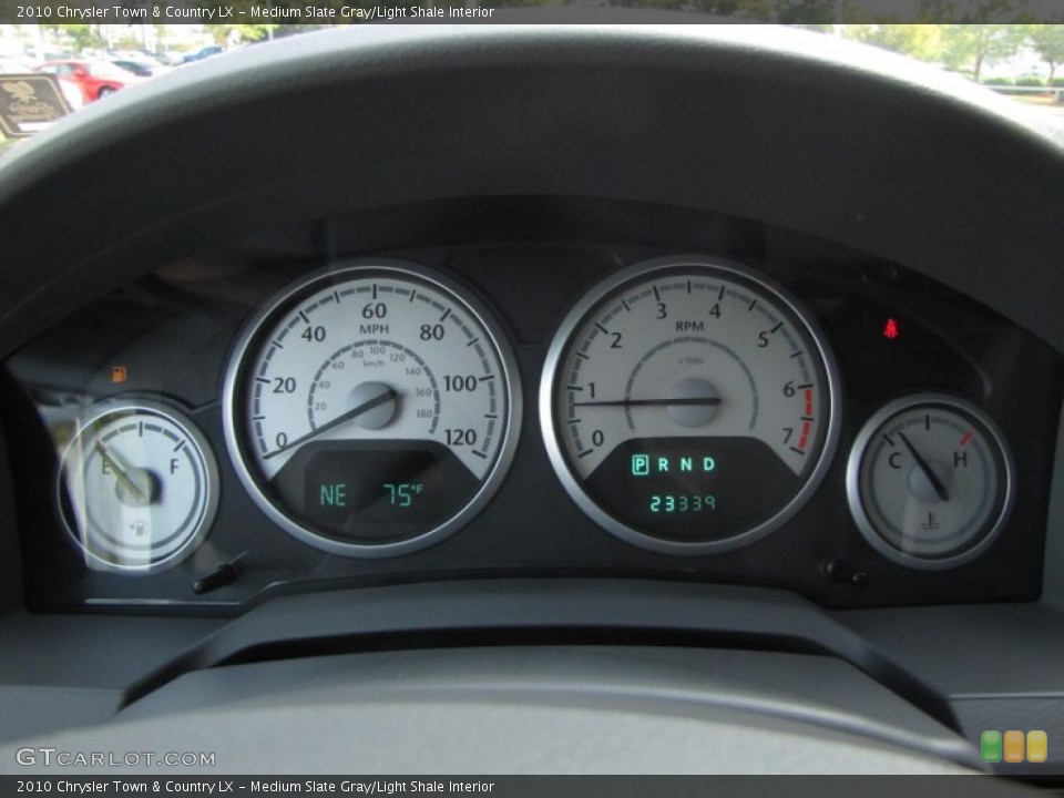 Medium Slate Gray/Light Shale Interior Gauges for the 2010 Chrysler Town & Country LX #53347645