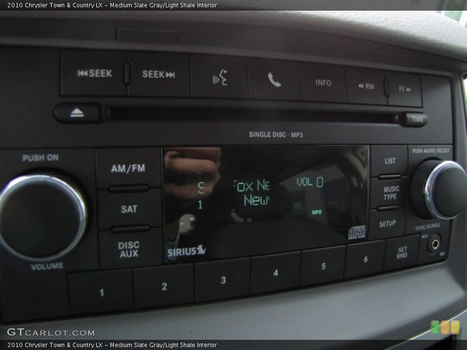 Medium Slate Gray/Light Shale Interior Audio System for the 2010 Chrysler Town & Country LX #53347657