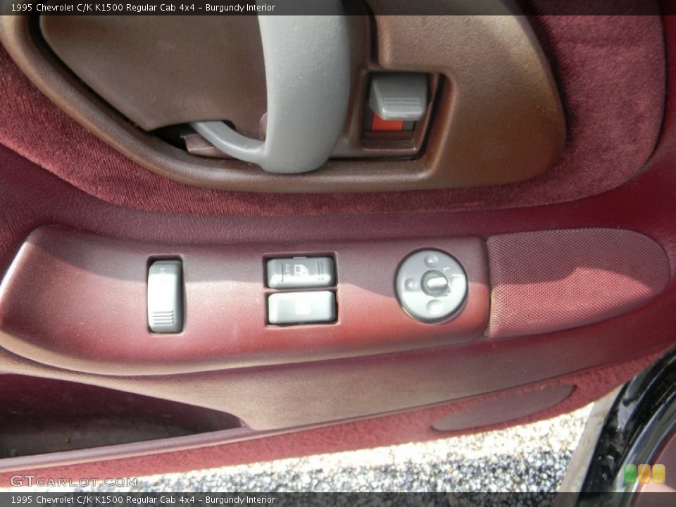 Burgundy Interior Controls for the 1995 Chevrolet C/K K1500 Regular Cab 4x4 #53348635