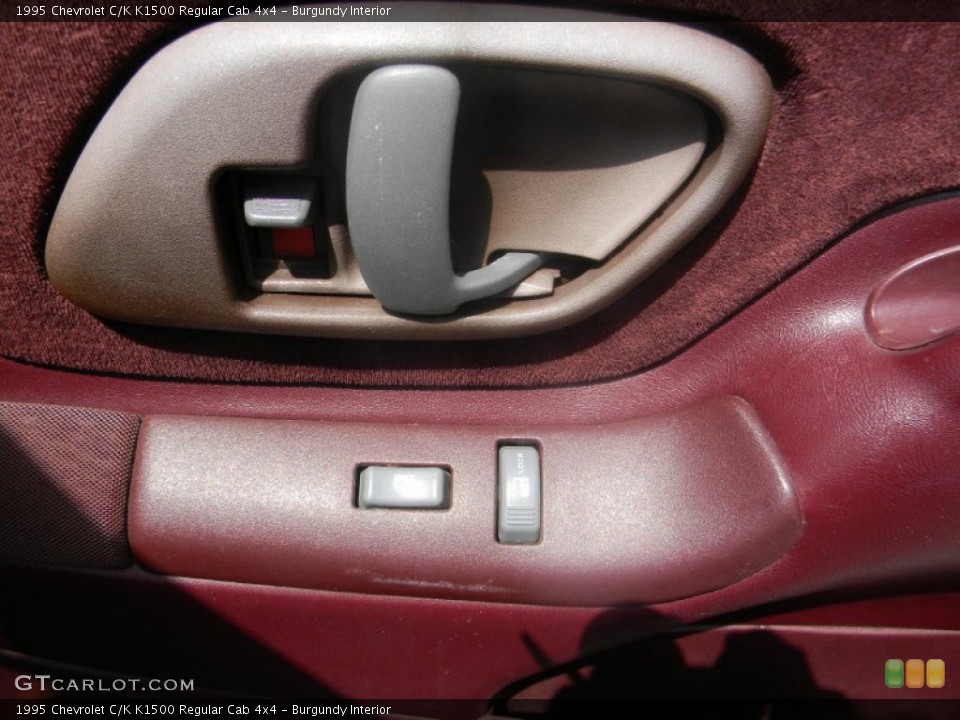 Burgundy Interior Controls for the 1995 Chevrolet C/K K1500 Regular Cab 4x4 #53348659