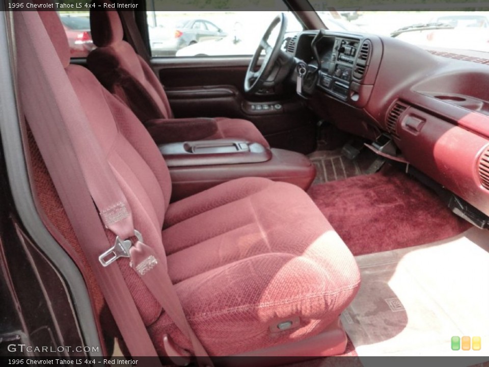 Red 1996 Chevrolet Tahoe Interiors