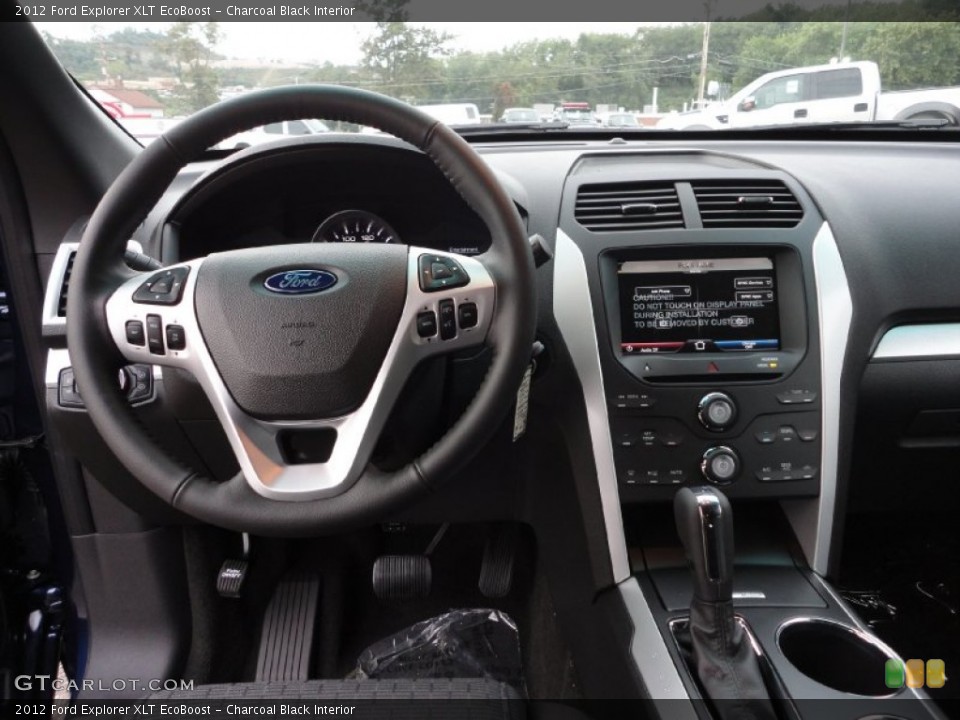 Charcoal Black Interior Dashboard for the 2012 Ford Explorer XLT EcoBoost #53350882