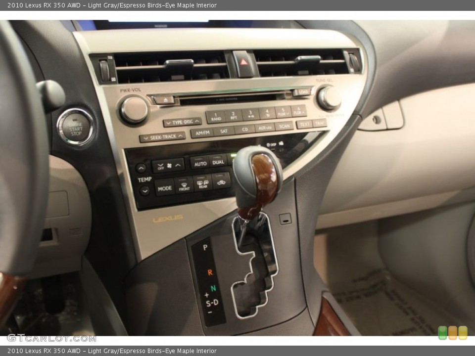 Light Gray/Espresso Birds-Eye Maple Interior Transmission for the 2010 Lexus RX 350 AWD #53352229