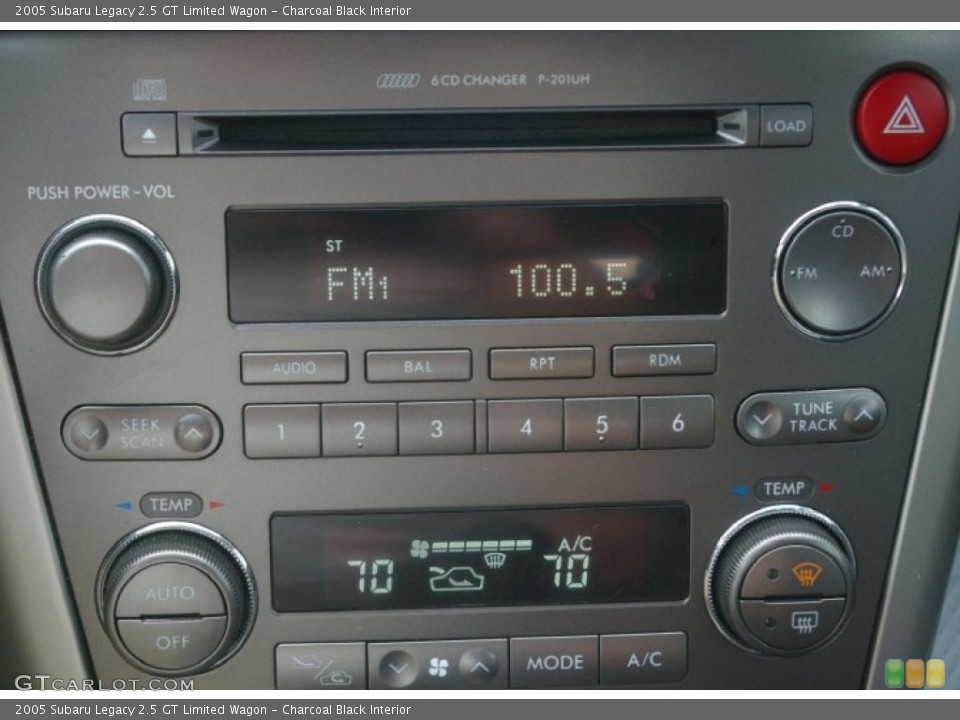 Charcoal Black Interior Audio System for the 2005 Subaru Legacy 2.5 GT Limited Wagon #53352277