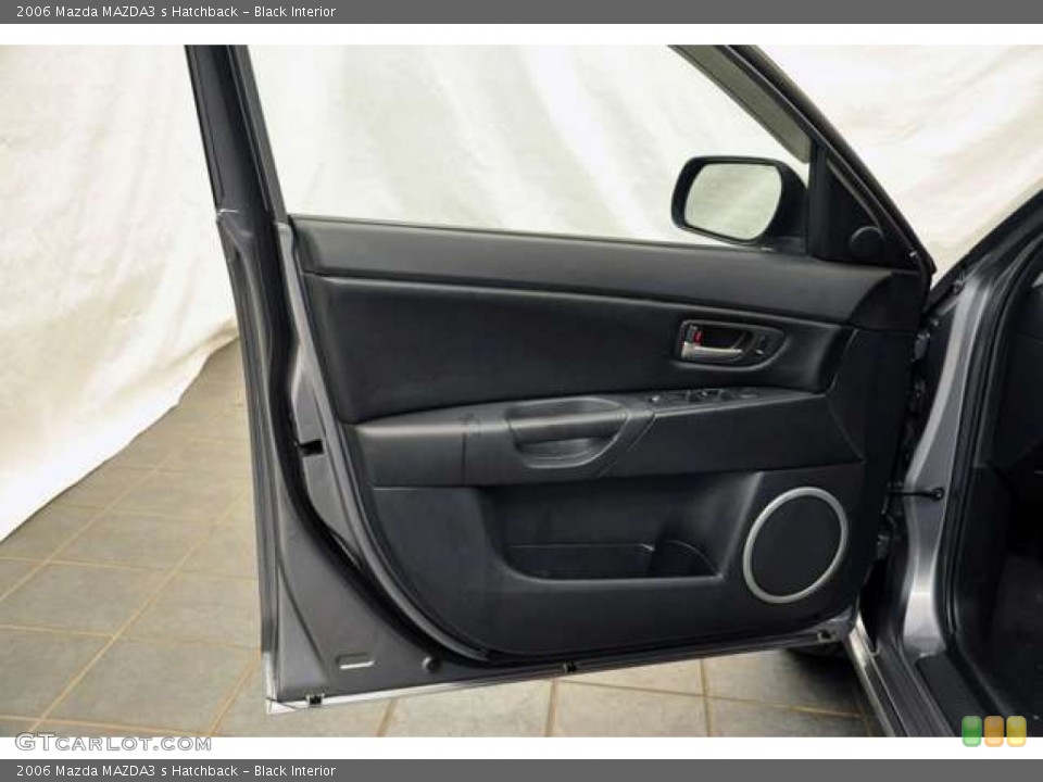 Black Interior Door Panel for the 2006 Mazda MAZDA3 s Hatchback #53352784