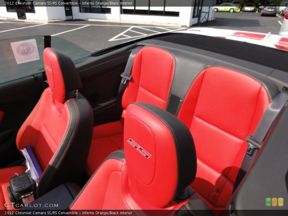 Inferno Orange/Black Interior Photo for the 2012 Chevrolet Camaro SS/RS Convertible #53353165
