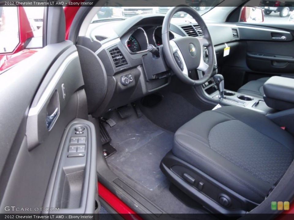 Ebony Interior Photo for the 2012 Chevrolet Traverse LT AWD #53353549