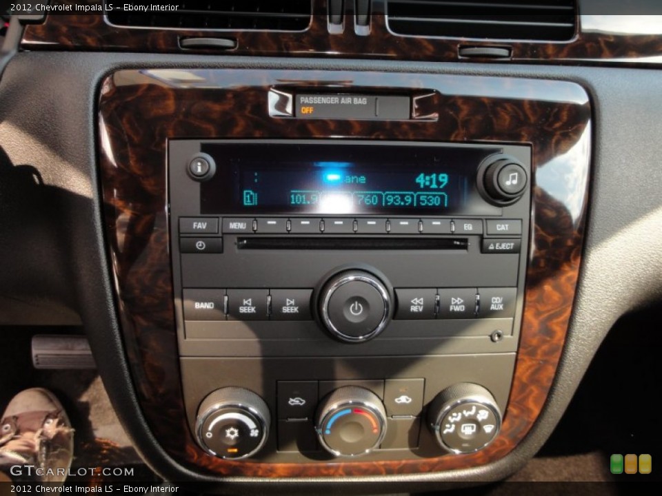 Ebony Interior Audio System for the 2012 Chevrolet Impala LS #53353738