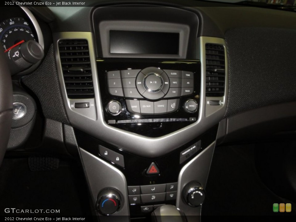 Jet Black Interior Controls for the 2012 Chevrolet Cruze Eco #53354092