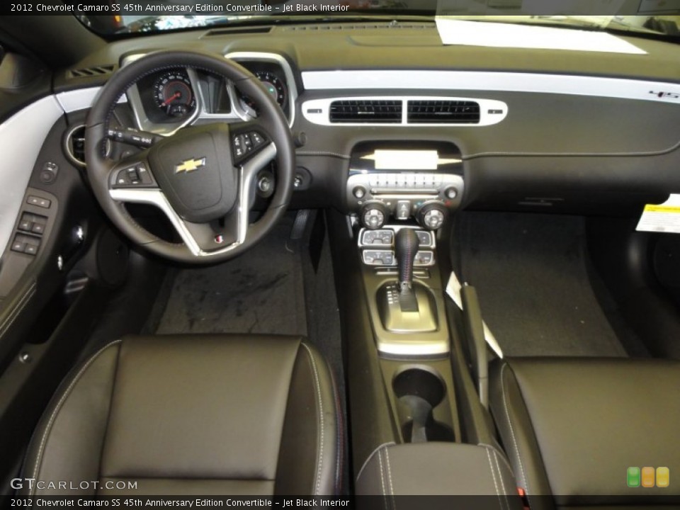 Jet Black Interior Dashboard for the 2012 Chevrolet Camaro SS 45th Anniversary Edition Convertible #53354197