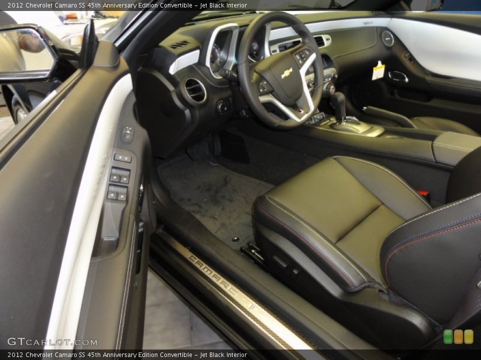 Jet Black Interior Photo for the 2012 Chevrolet Camaro SS 45th Anniversary Edition Convertible #53354209