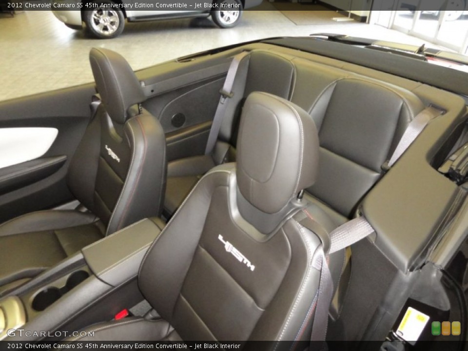 Jet Black Interior Photo for the 2012 Chevrolet Camaro SS 45th Anniversary Edition Convertible #53354224