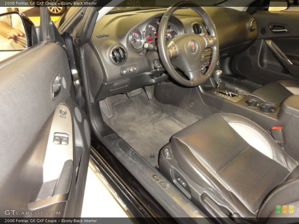Ebony Black Interior Photo for the 2008 Pontiac G6 GXP Coupe #53354392