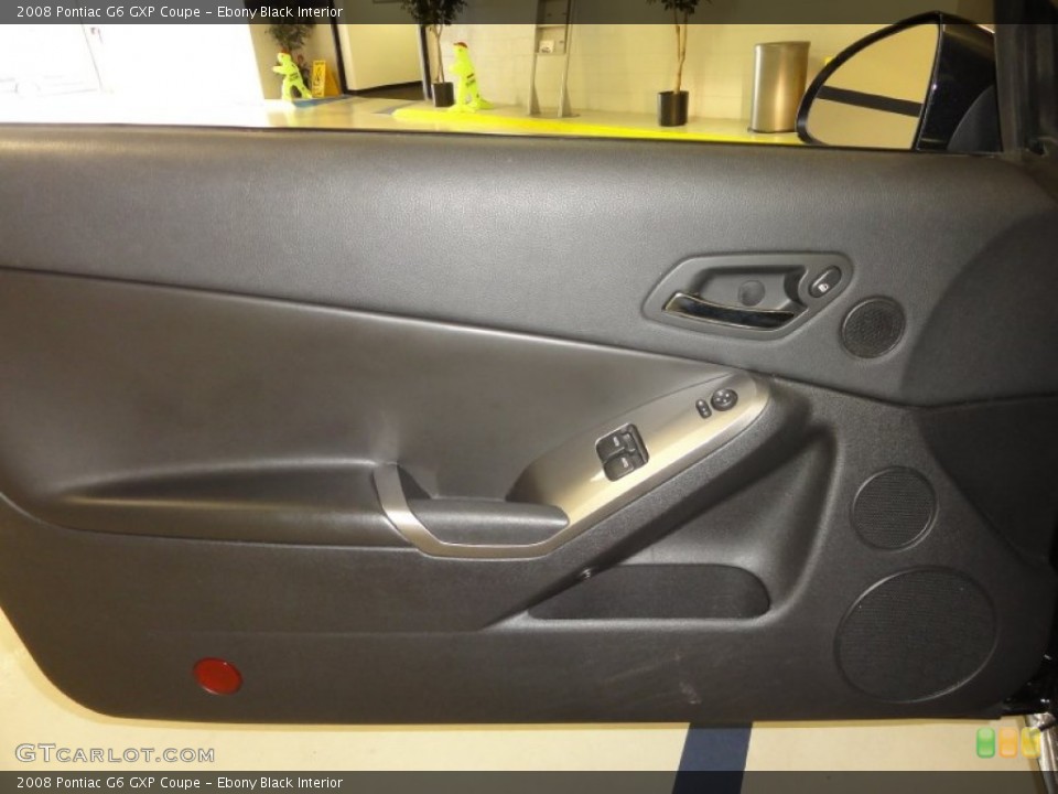Ebony Black Interior Door Panel for the 2008 Pontiac G6 GXP Coupe #53354403