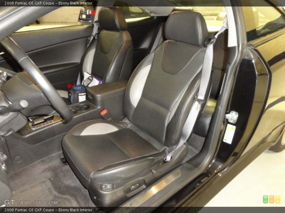 Ebony Black Interior Photo for the 2008 Pontiac G6 GXP Coupe #53354431