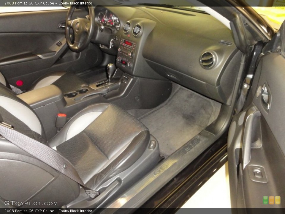 Ebony Black Interior Dashboard for the 2008 Pontiac G6 GXP Coupe #53354443