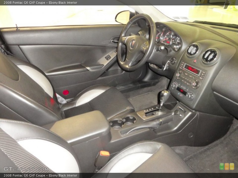 Ebony Black Interior Photo for the 2008 Pontiac G6 GXP Coupe #53354473