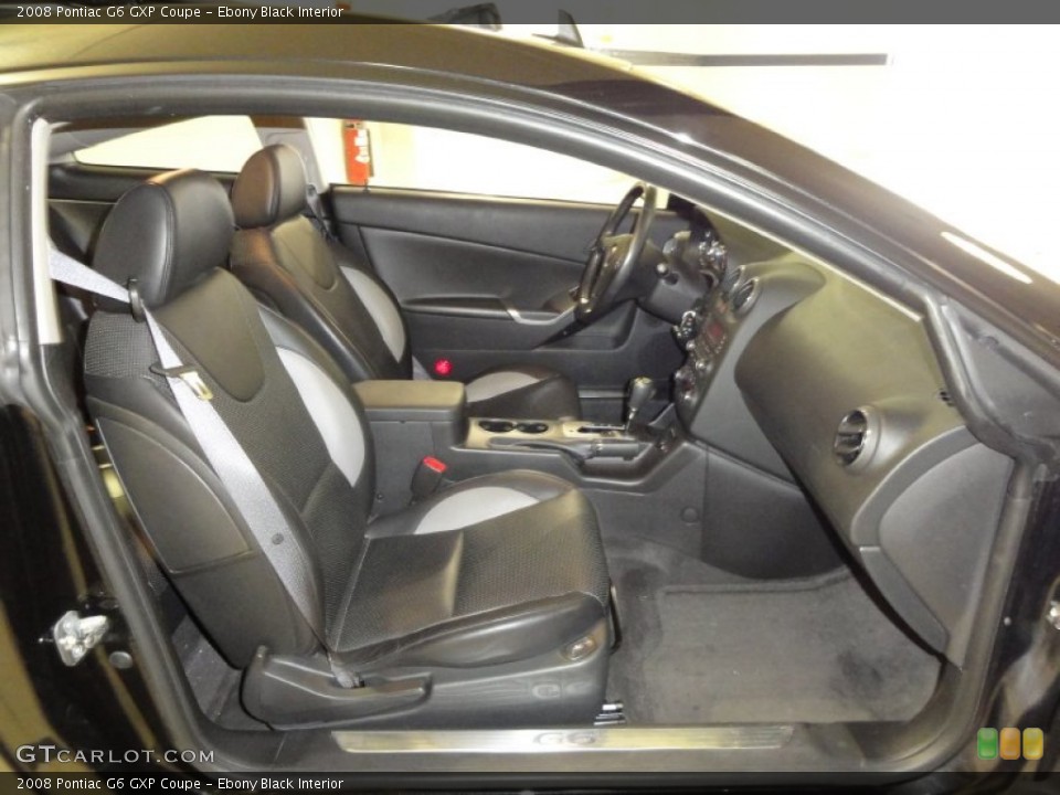 Ebony Black Interior Photo for the 2008 Pontiac G6 GXP Coupe #53354485