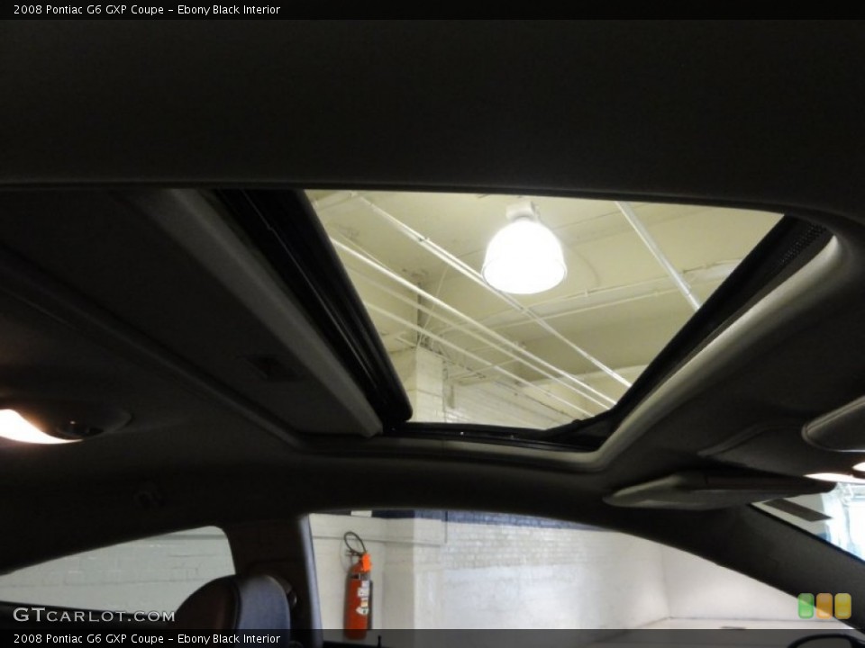 Ebony Black Interior Sunroof for the 2008 Pontiac G6 GXP Coupe #53354497