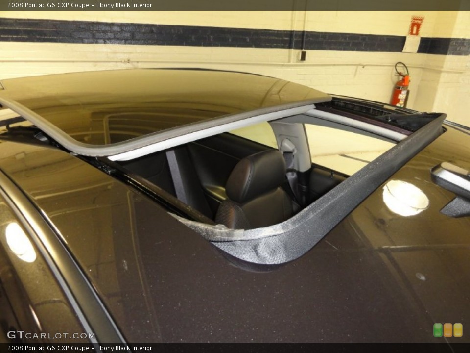 Ebony Black Interior Sunroof for the 2008 Pontiac G6 GXP Coupe #53354518
