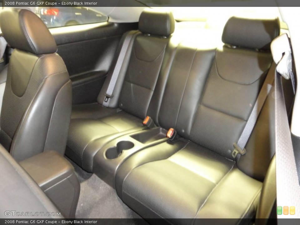 Ebony Black Interior Photo for the 2008 Pontiac G6 GXP Coupe #53354560