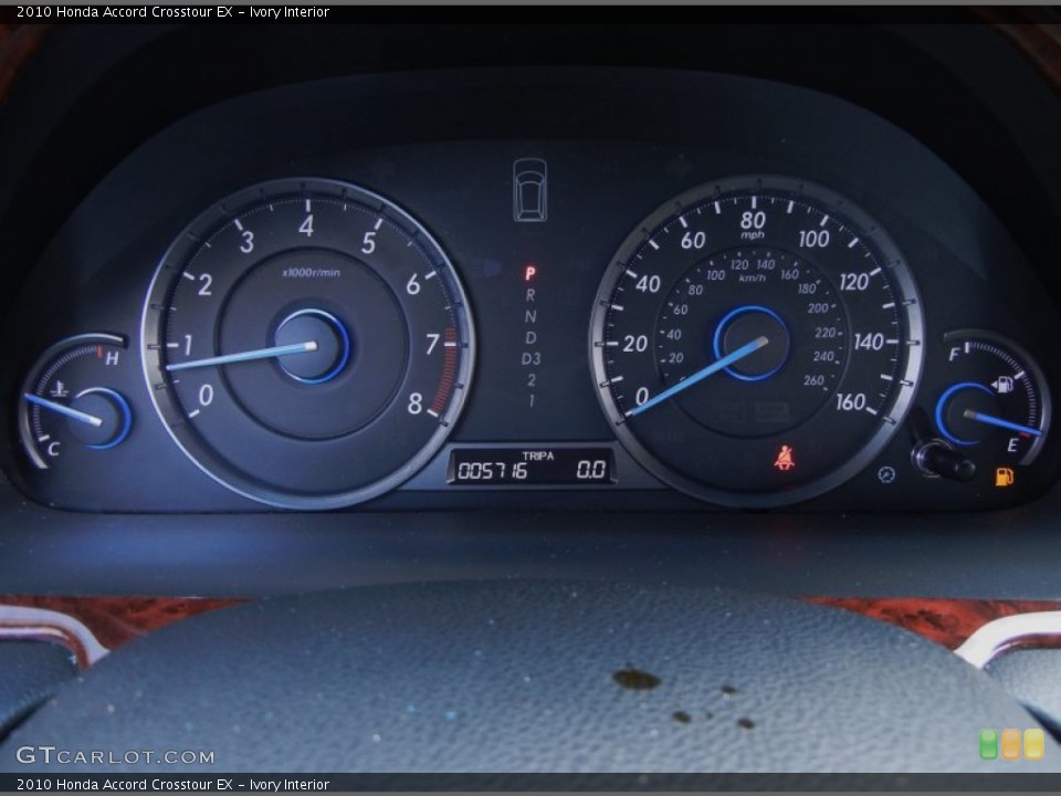 Ivory Interior Gauges for the 2010 Honda Accord Crosstour EX #53354720