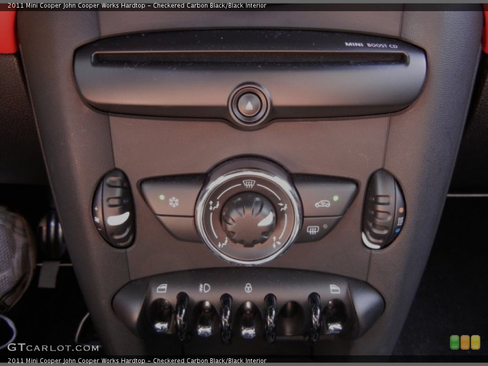 Checkered Carbon Black/Black Interior Controls for the 2011 Mini Cooper John Cooper Works Hardtop #53355187