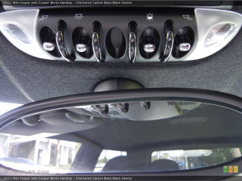 Checkered Carbon Black/Black Interior Controls for the 2011 Mini Cooper John Cooper Works Hardtop #53355241