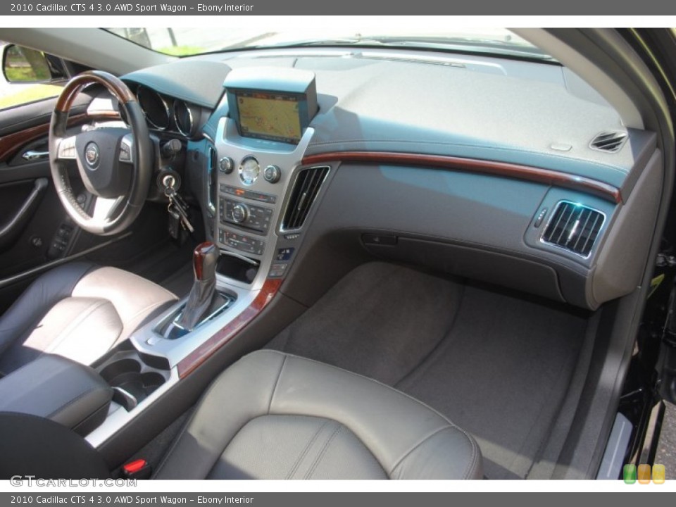 Ebony Interior Dashboard for the 2010 Cadillac CTS 4 3.0 AWD Sport Wagon #53355661