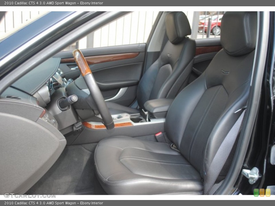 Ebony Interior Photo for the 2010 Cadillac CTS 4 3.0 AWD Sport Wagon #53355769